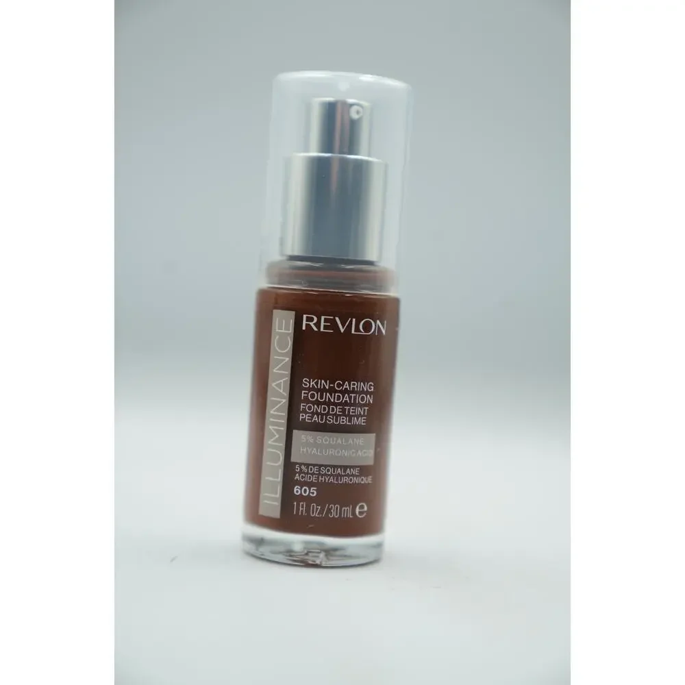 Revlon Illuminance Skin-Caring Foundation 605 + 501 1oz Duo Pack 5% Squalane‎